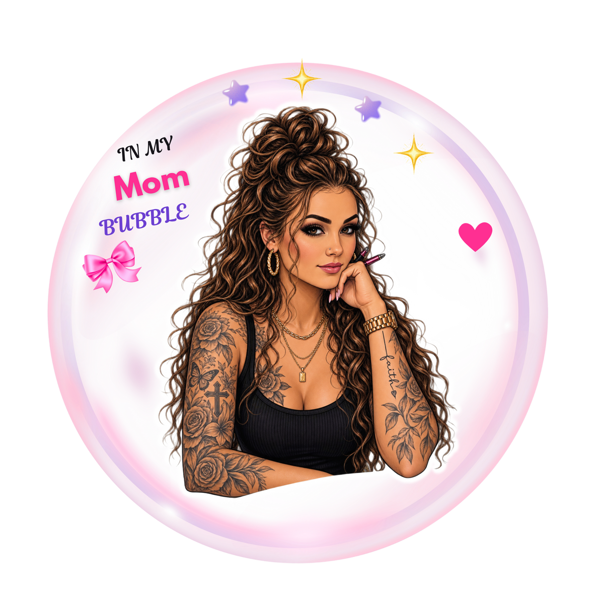 Mom Era Digital Sticker Bundle | 20 PNG Stickers for Digital Planners