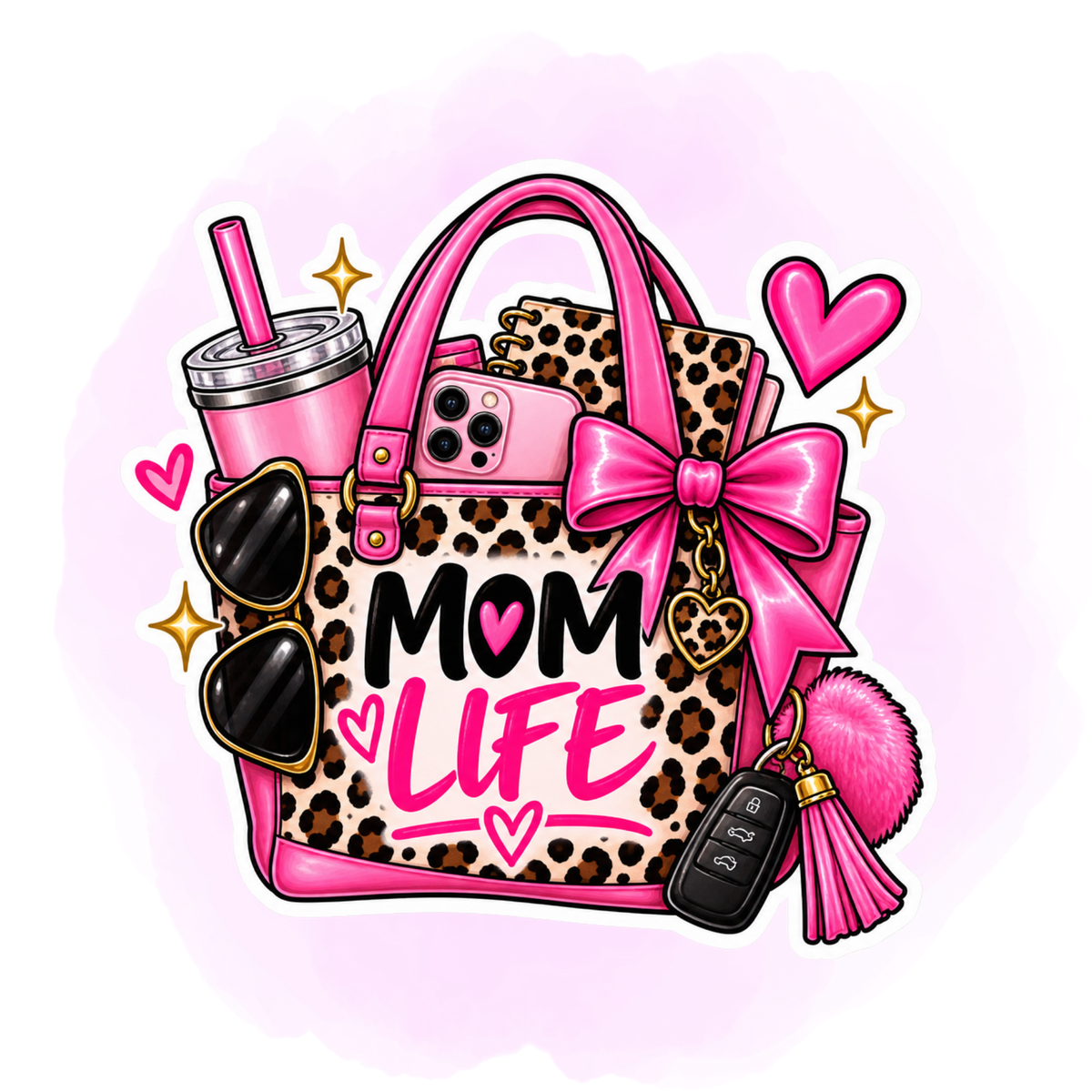 Mom Era Digital Sticker Bundle | 20 PNG Stickers for Digital Planners