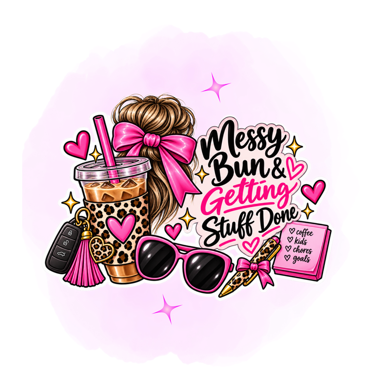 Mom Era Digital Sticker Bundle | 20 PNG Stickers for Digital Planners