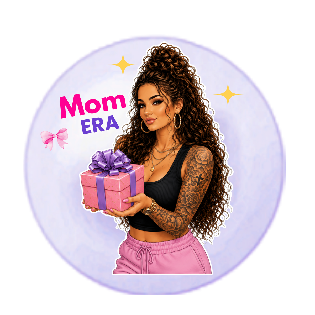 Mom Era Digital Sticker Bundle | 20 PNG Stickers for Digital Planners